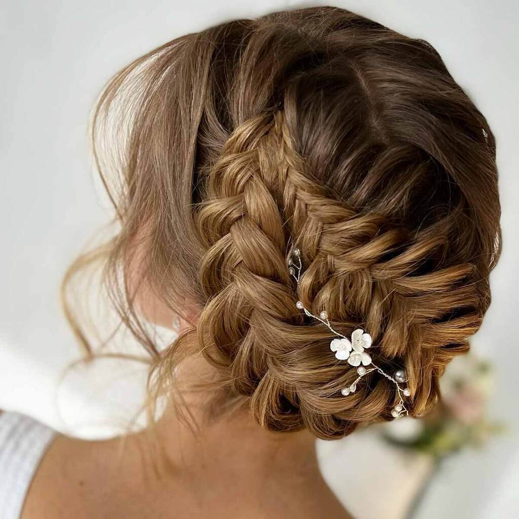 Acconciatura sposa trecce