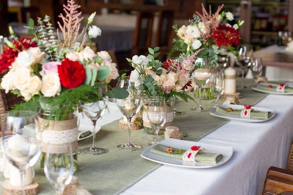 Composizione floreale matrimonio