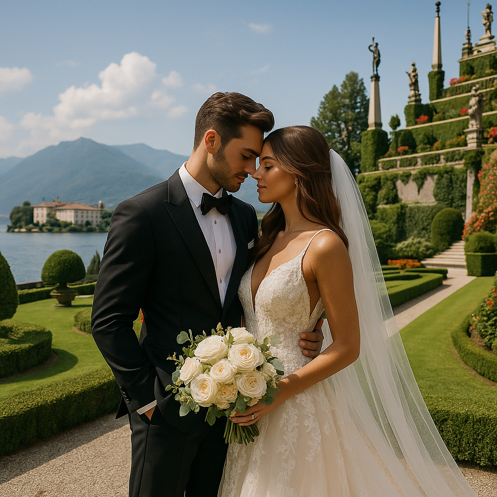 Matrimonio di lusso sulle Isole Borromee Lago Maggiore