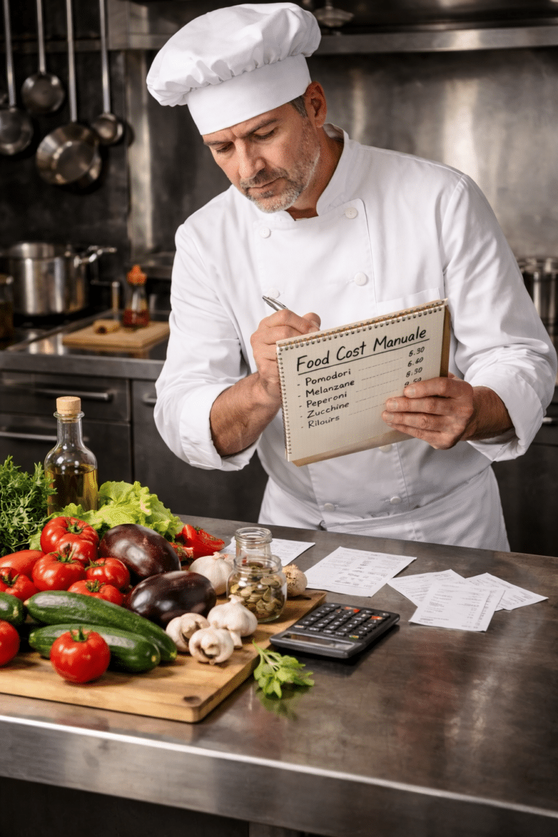 calcolo food cost manuale