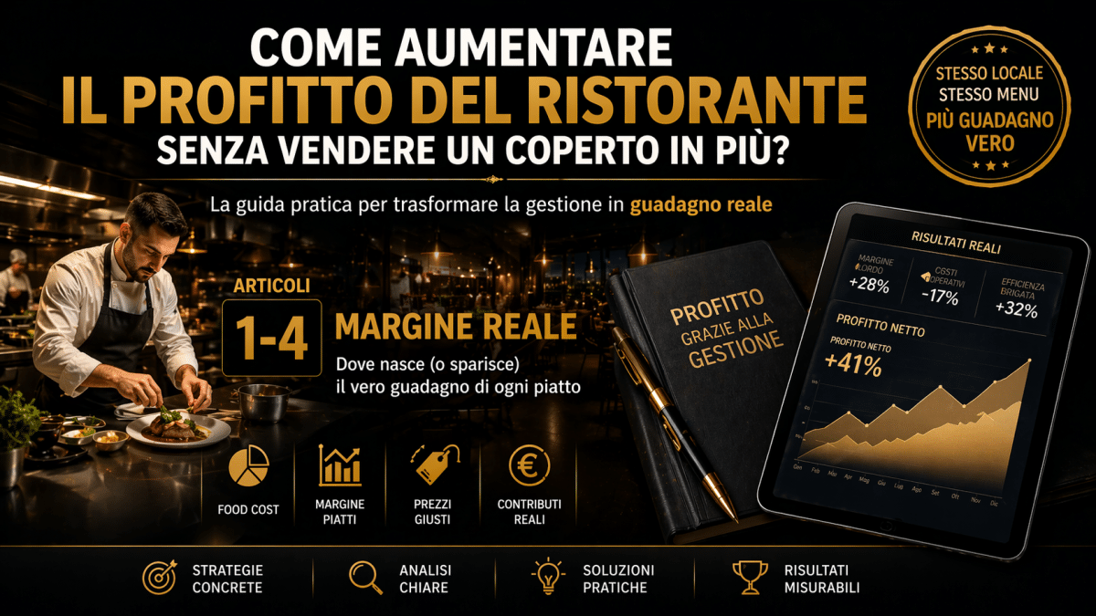 Come guadagnare con il calcolo food cost per ogni piatto: guida in 28 domande per aumentare margine e profitti del ristorante