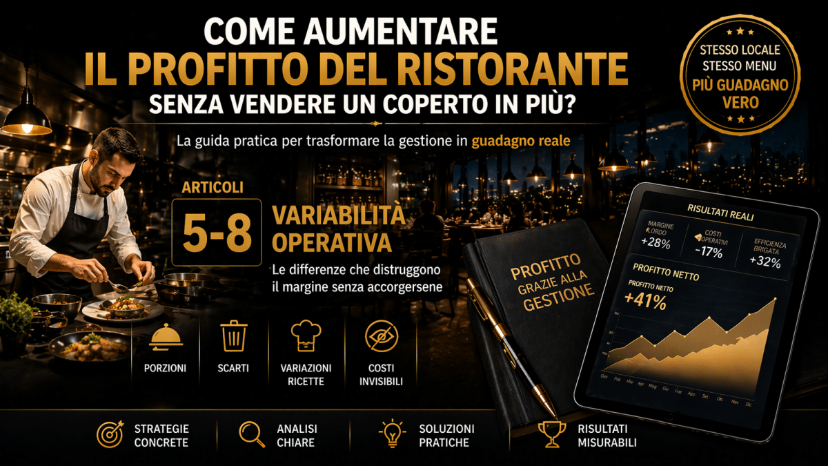 Come guadagnare con il calcolo food cost per ogni piatto: guida in 28 domande per aumentare margine e profitti del ristorante