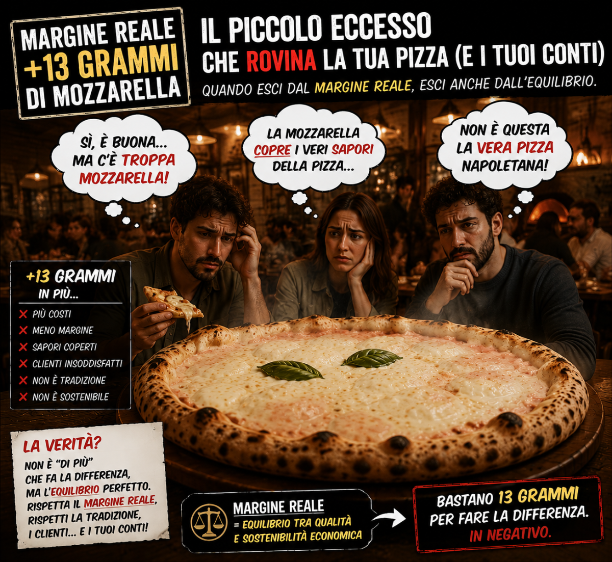 Ristoranti che fatturano tanto e guadagnano poco: la vera pizza napoletana nasce dall’equilibrio