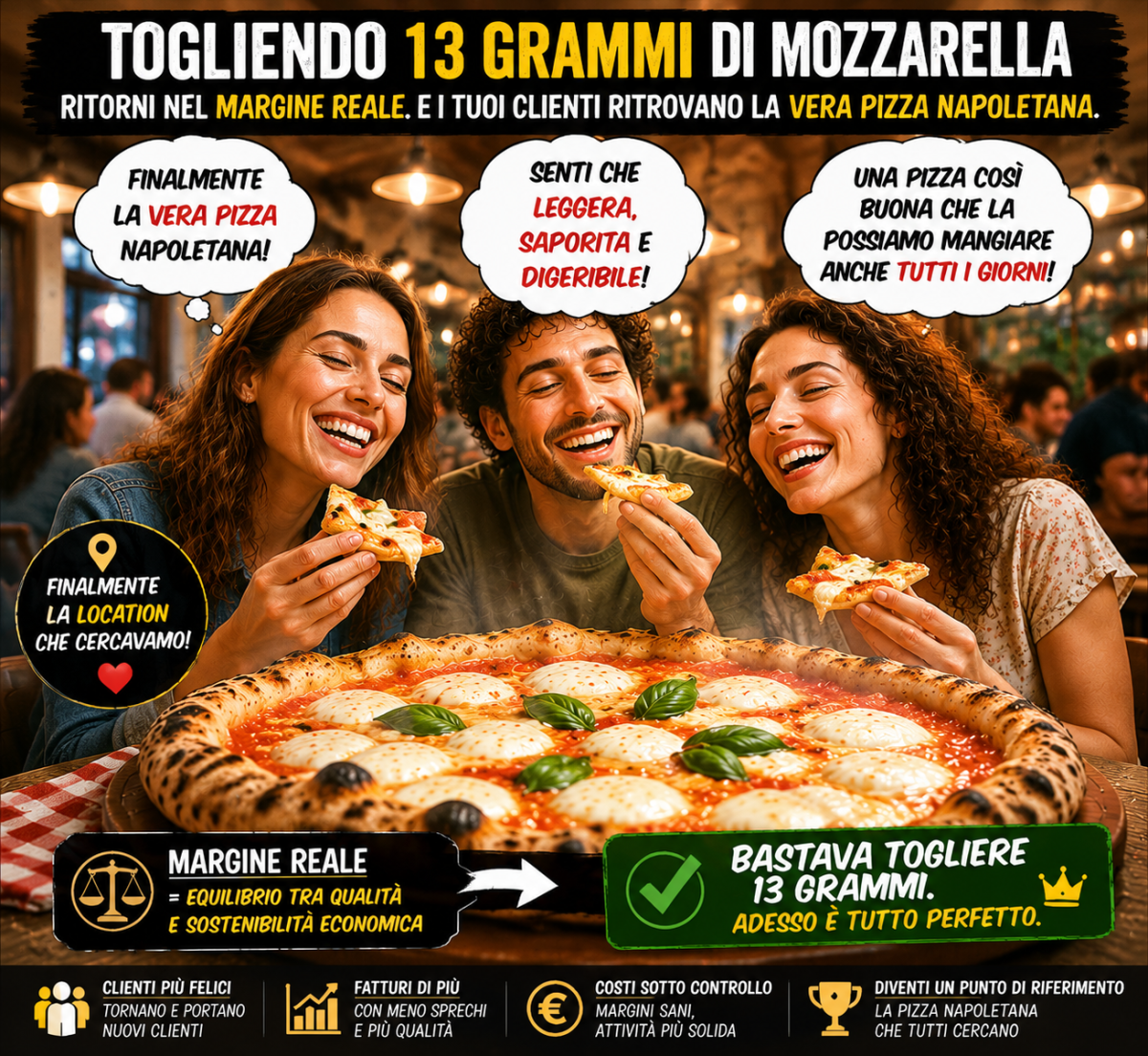 Ristoranti che fatturano tanto e guadagnano poco: il problema del margine reale