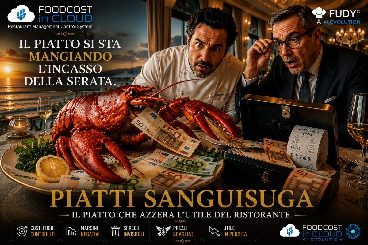 Come un Piatto Sanguisuga azzera l’utile di un ristorante che fattura decina di migliaia di euro?